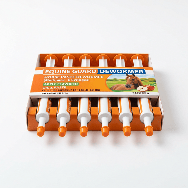 Ivermectin Horse Paste Dewormer Apple Flavor 6-Pack packaging